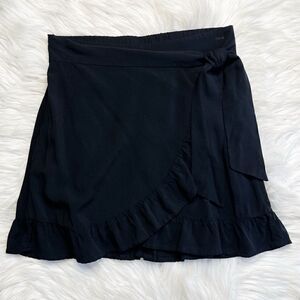 Wild fable Ruffle Wrap Skort Black Size XS